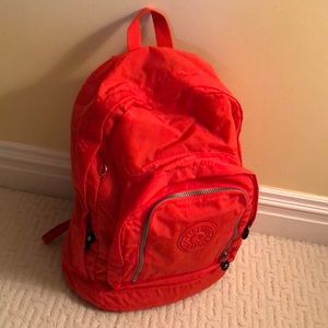 NEW Kipling Bright Orange Backpack